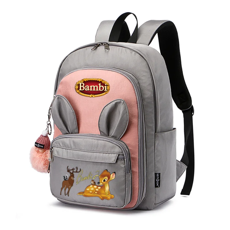 

Bambi Kids Backpack Primary Schoolbag For Girls Boys Waterproof Backpacks Children Orthopedics Rabbit Ears School Bags