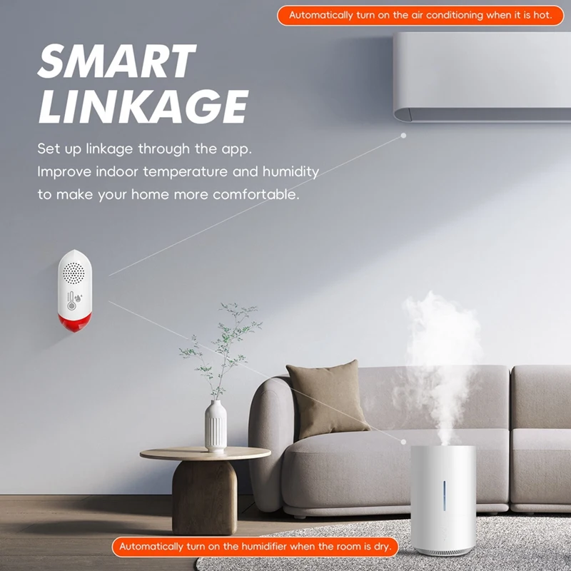 Détecteur Intelligent de Température et d'Humidité avec Alarme, WIFI, Offre Spéciale