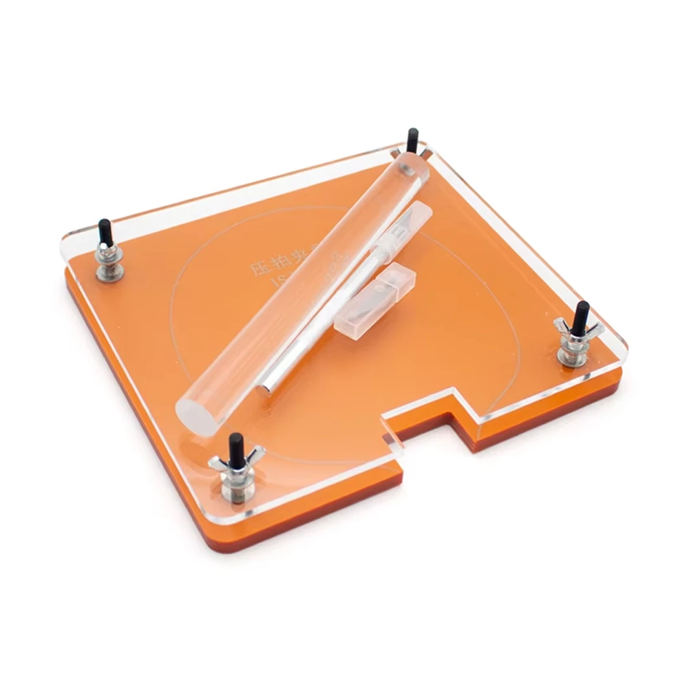 DT35BG Table Tennis Racket Rubber Pressing Tool Kit with Glue Roller and Cutter