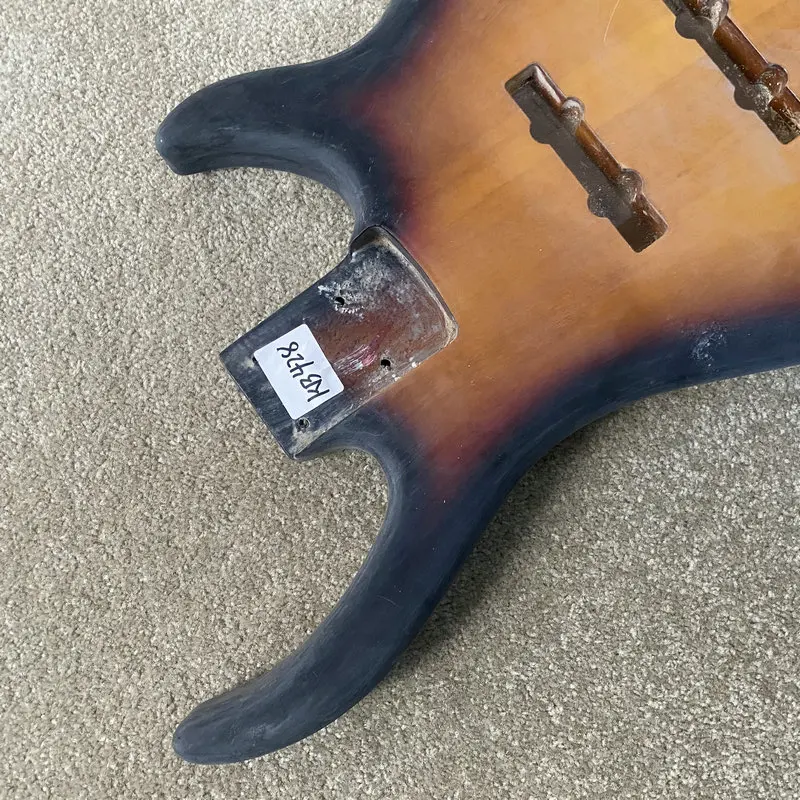 KB428 Matte Sunburst Color Solid Basswood Jazz Bass Body Unfinished Version 4 String Bass Replace and DIY
