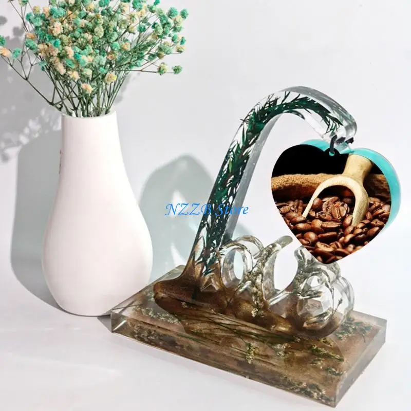 

T21F Desktop Decor Semi-stereoscopic Letters Love Photo Frame Ornament Silicone Mold