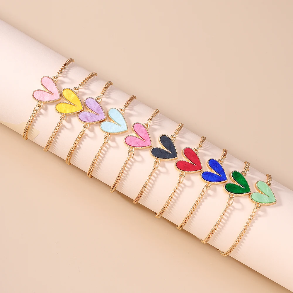 Aihua Niedliche Kawaii Mädchen Herzanhänger Halskette für Frauen Neuer Trend Mädchen Schlüsselbeinkette Party Geburtstag Schmuck Geschenke – Detail 17