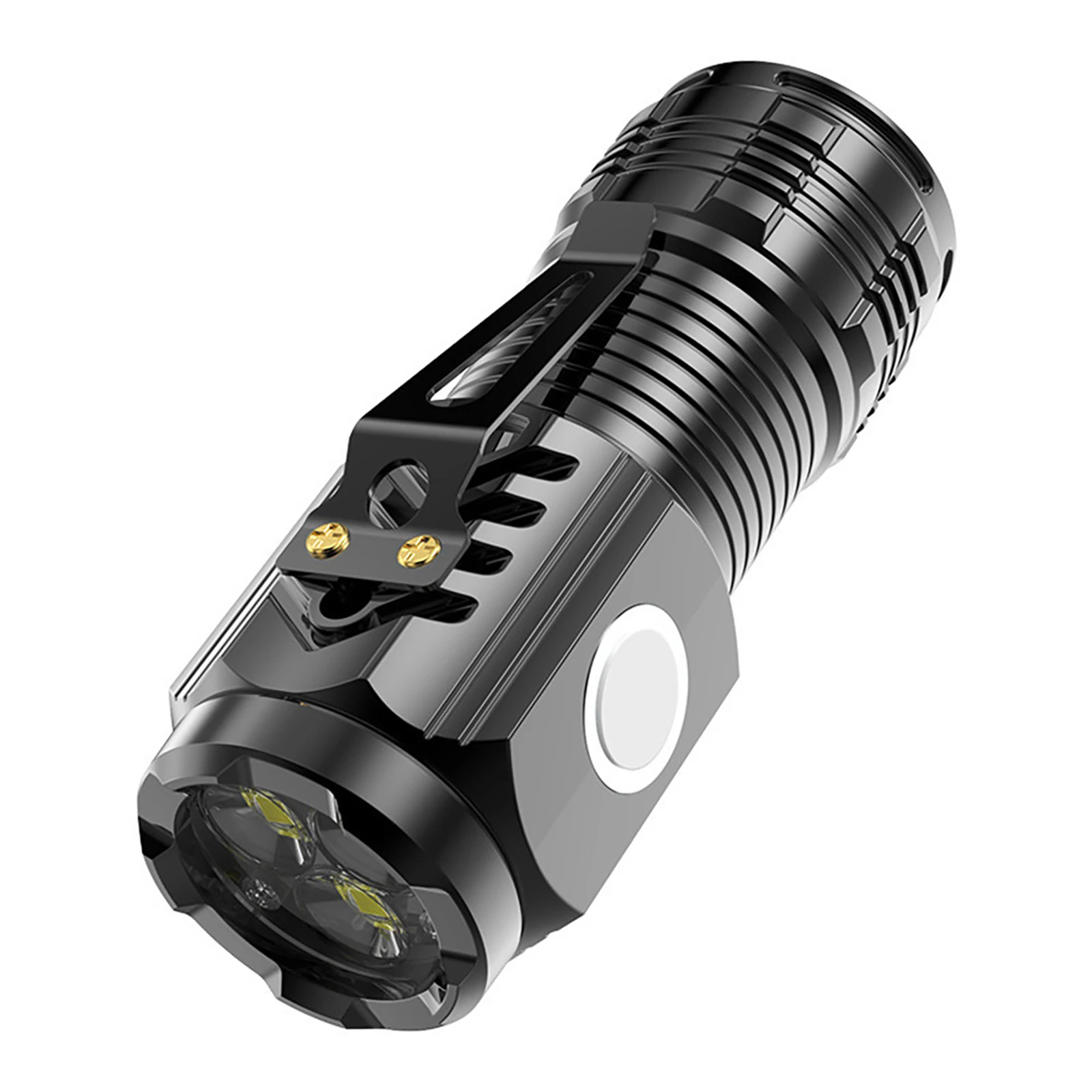 Three-Eyed Monster Mini Flash Super Power Flashlight Rechargeable Portable Outdoor Lighting Long-Range Powerful Flash Lights