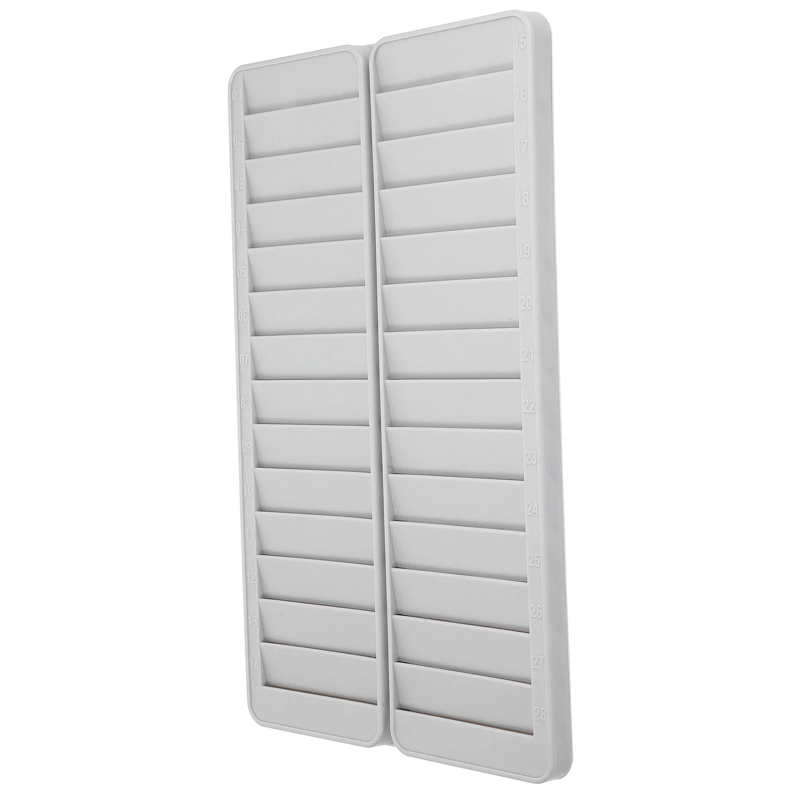 

Plastic Business Wall Hanger Cards Holder Clock Slots Cards Vertical 28-slots Rack Attendance Storage Pp Office Time Wall