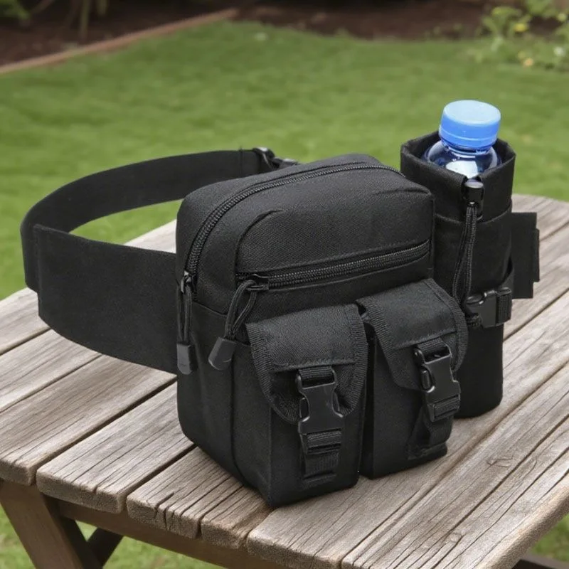 Multifunctional Oxford Cloth Waist Bag Outdoor Sports Travel Running Phone Pouch Unisex Multi-pocket Climbing Bag Durable Belt