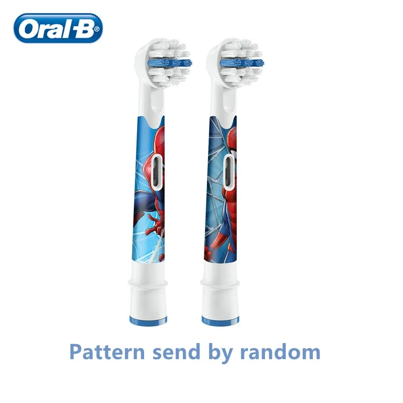 Oral B EB10 elektrische Zahnbürstenköpfe, weiche Borsten, Ersatzbürsten-Nachfüllköpfe, Zahnreinigung für Kinder, gefrorenes Spiderman-Auto