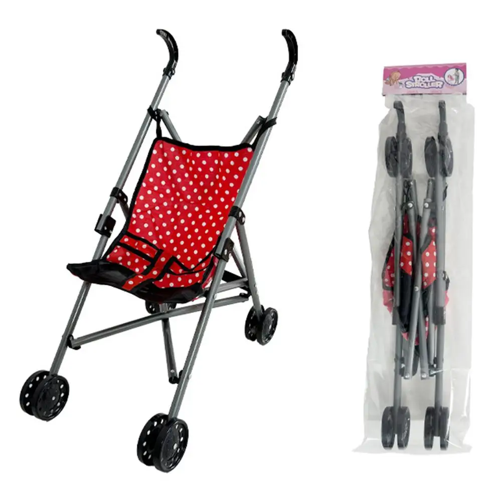 Bonecas interativas duráveis carrinho de bebê estável de plástico fingir jogar brinquedos carrinho de boneca para meninos meninas bebês meninos e meninas