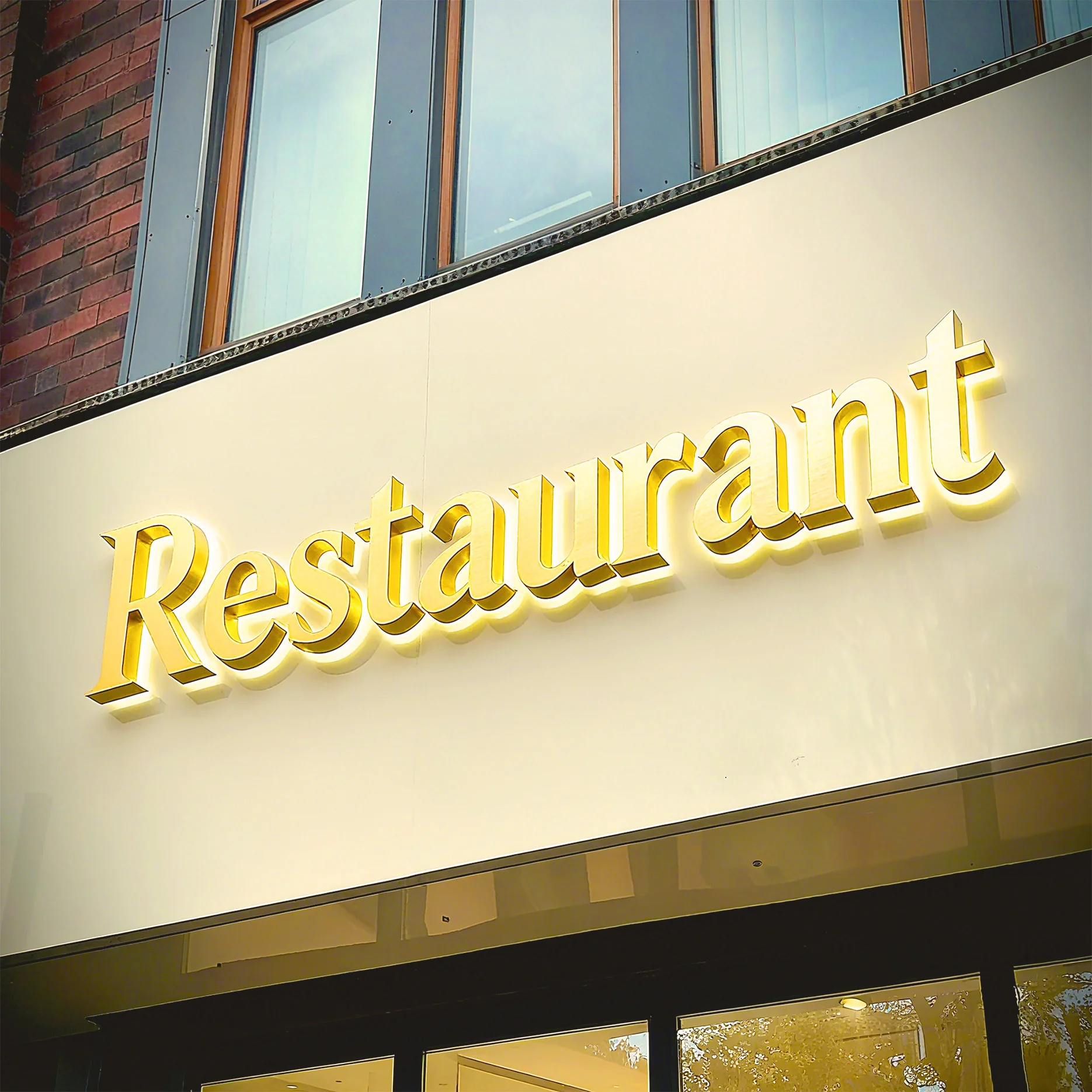 Custom Mirror Stainless Steel Crystal Backlit Led Light Letters Illuminate Letter Sign for Advertising Signboard