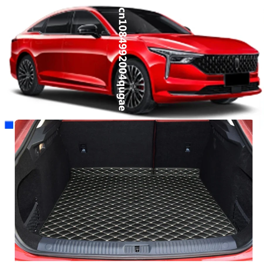 Custom Car Trunk Main Mats For FAW BESTUNE B70 2021-2025 Waterproof Anti Scratch Non-slip Protect Cover Internal Auto Accessory