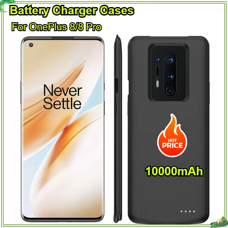 

10000mAh Battery Charger Cases for OnePlus 8 Pro Powerbank Cover External Battery Power Bank Cover for Oneplus 8 Charging Case