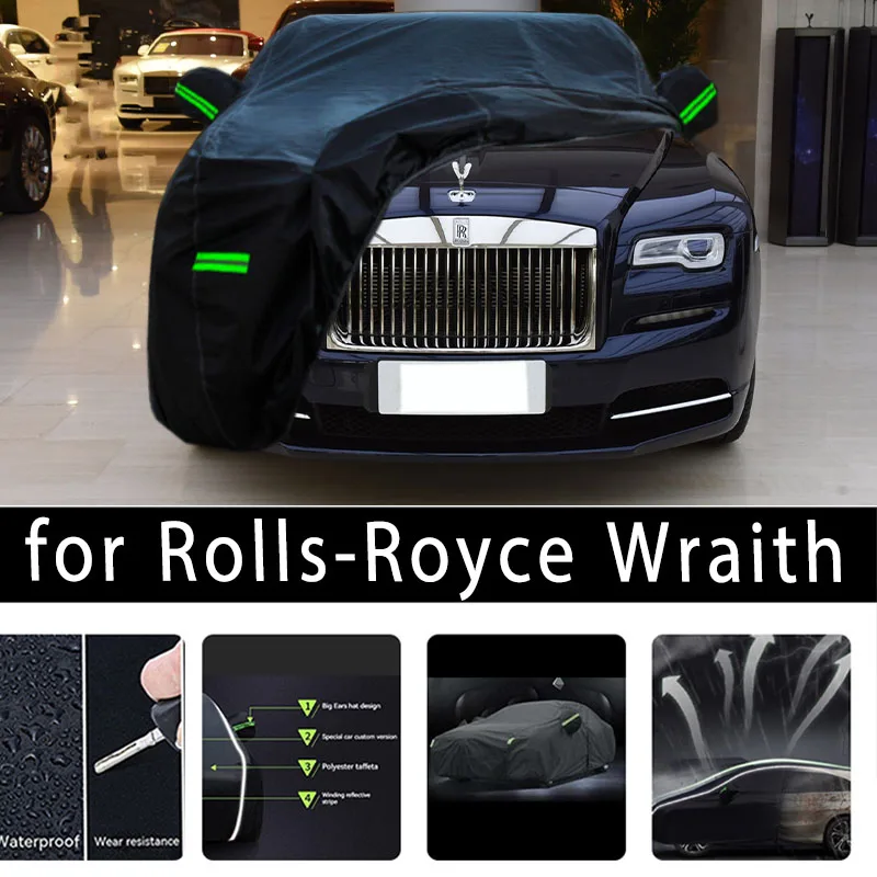 

Защитный чехол для автомобиля Rolls-Royce Wraith, защита краски автомобиля, солнцезащитный, теплоизоляционный, водонепроницаемая пленка для автомобильной одежды