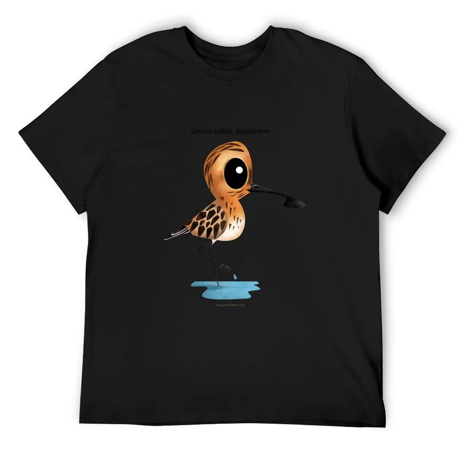 Spoon billed Sandpiper T-Shirt man t shirt anime animal prinfor boys vintage slim fit t shirts for men