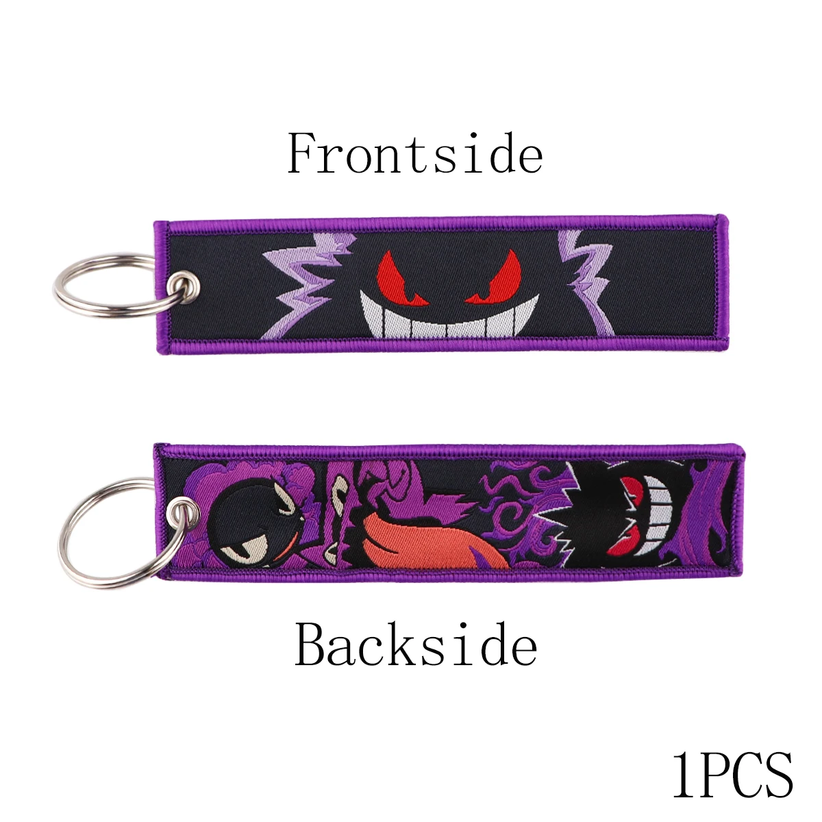 Gengar Cute Key Tag Anime Keychain for Car Motorcycles Keys Holder Keyring Women Men Fashion Jewelry Accessories Gifts 1PCS image 2