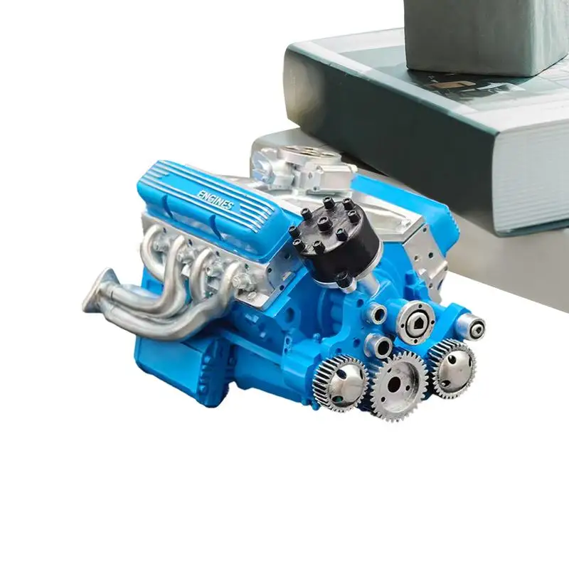 

Engine Kits For Adults Engine Statue Creative Resin Craft Desk Ornament For Display Home Garage Birthday Education Classroom