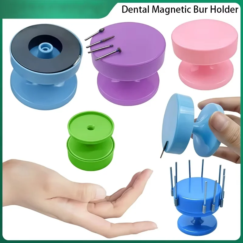 1Pcs Dental Emery Grinding Bits, Magnetic Tool Holder for Grinding Heads, Magnetic Chuck for Grinding Bits, Dental Base