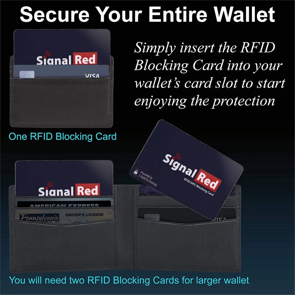 5PC RFID Blocking Card Contactless Debit Credit Card Passport Protector Blocker Smart Design RFID Blocker