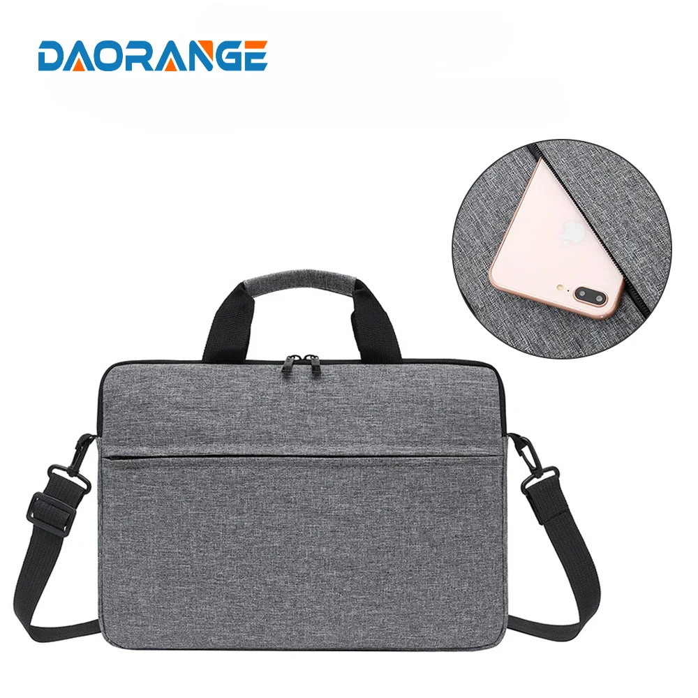 Laptoptassen Draagtas voor 13-15 inch laptop en tablet Schouderriem Duurzame waterafstotende stof Business Casual School