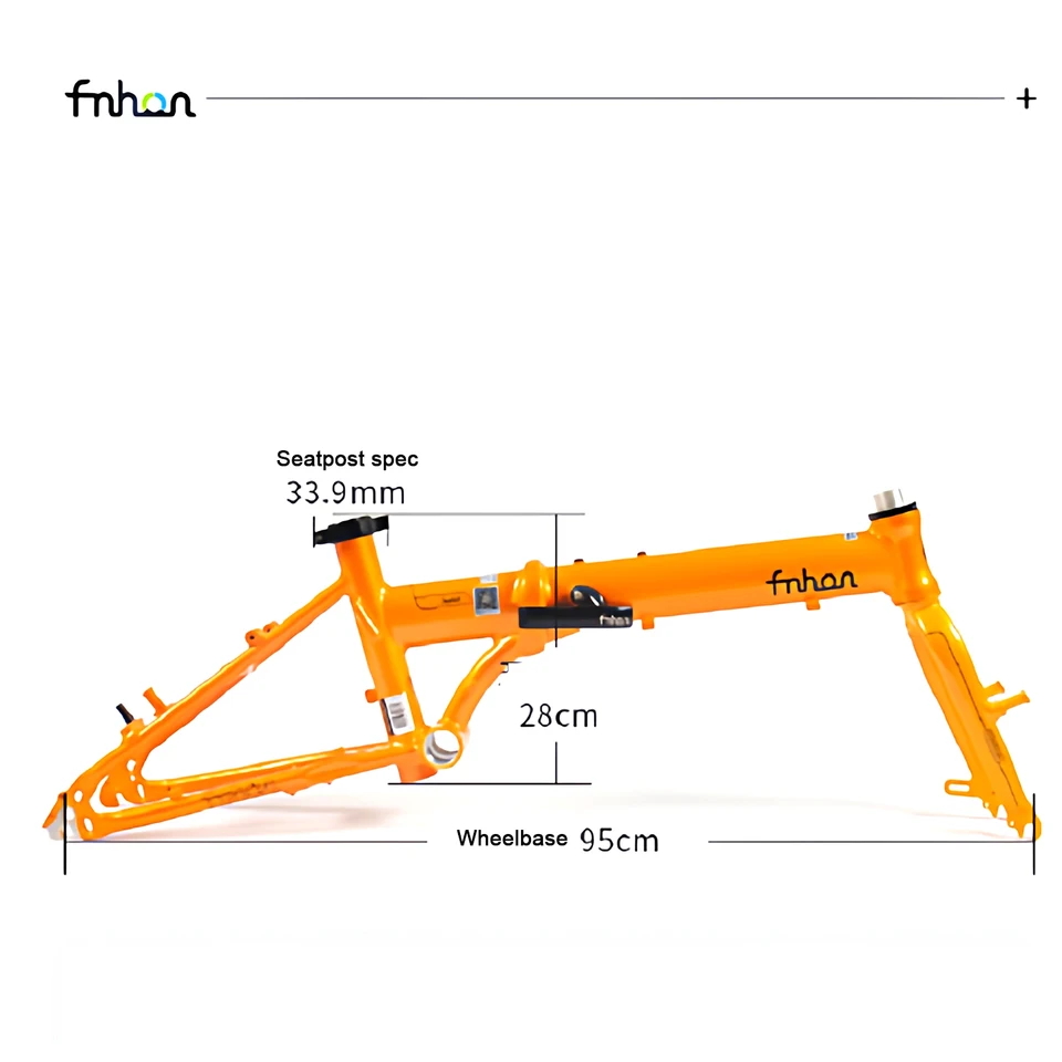 Fnhon Zephyr Alloy 6061 Folding Bike Frame Fork 16