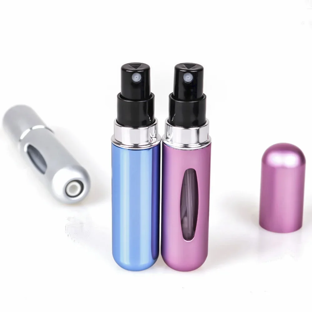 5ml Mini Perfume Atomizer Portable Liquid Container For Cosmetics Traveling Aluminum Spray Empty Refillable Spray Bottle