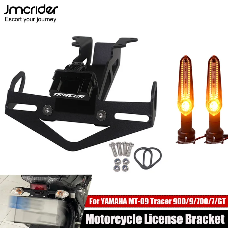 For Yamaha FJ-09 MT-09/MT-07 Tracer 900/9/700/7/GT Motorcycle Registration Plate Holder License Plate Bracket Tracer900GT