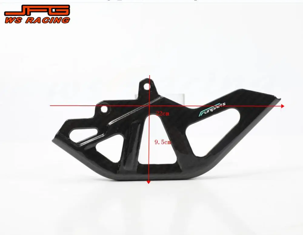 Funparts Rear Disc Cover Set Motorcycles Carbon Fiber Rear Disc Guard Bracket Kit For Surron SUR RON Light Bee S X Electric Bike