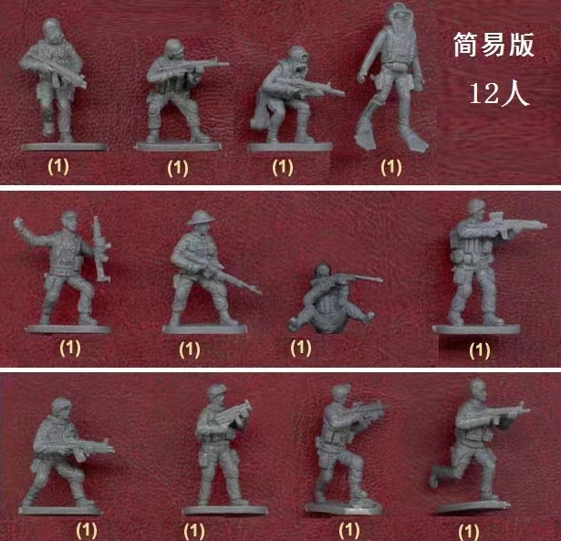 Miniature model 1/72 Global Special Forces soldiers 12pcs/set