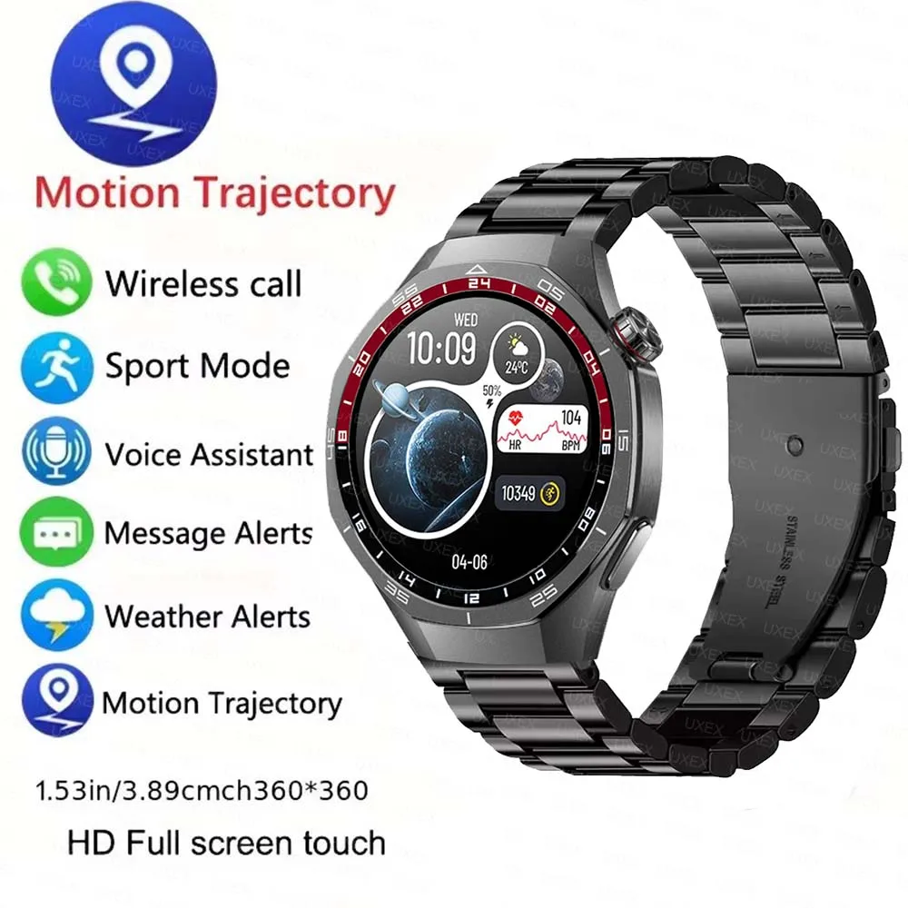 نظام تحديد المواقع مسار الحركة 1.52 HD جديد لنظام أندرويد ios الساعات الذكية الرجال شاشة معدل ضربات القلب بلوتوث المكالمات SmartWatch مقاوم للماء 2026