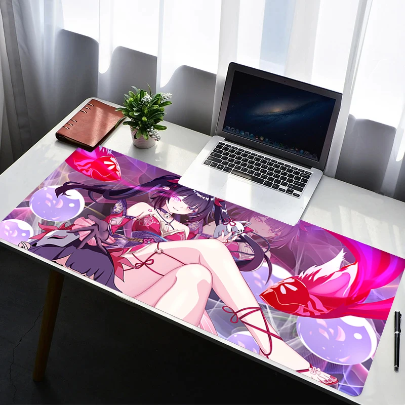 

Mouse Pad Computer Gamer PC Accessories HD Mousepad Rubber Honkai Star Rail Sparkle Non Slip Desk Mat Laptop Gamer Keyboard Pad