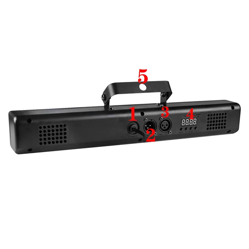 2X 8 LED RGBW 4IN1 DMXウォールウォッシュランプ DJディスコパーティーParステージライト効果 ダンスバー ホリデーデコレーション(EUプラグ)-Y41A