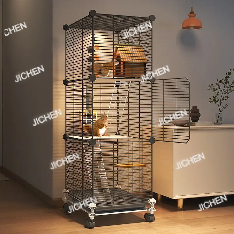 

JC squirrel cage special standard cage three-layer squirrel nest villa large chinchilla special cage extra flower branch mouse