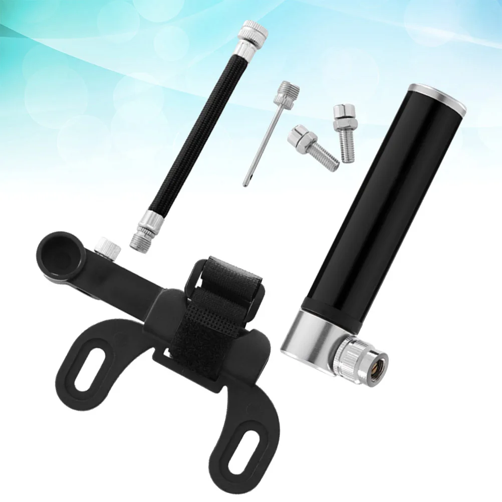 

Mini Portable 120 Psi Aluminum Alloy Bike Pump Tire Air Inflator for Bicycle Motorcycle Basketball Football Easy Carry