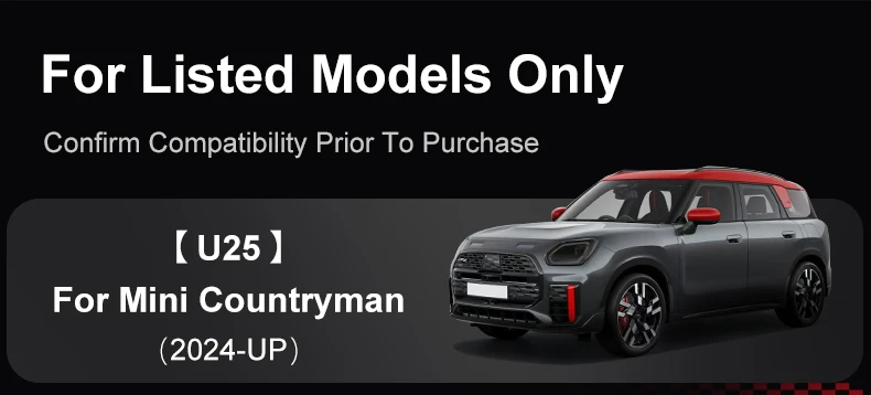 Für MINI Countryman U25 Auto Mittelkonsole Aufbewahrungsbox Armlehnenabdeckung ABS Kratzfest Auto-Innenausstattung Zubehör – Detail 4