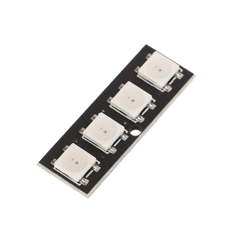 Gloednieuwe 4 Bit Ws2812 Light Bead Module Strip Light Bar Full-Color Driving Slide Lamp Development Board Module Scm