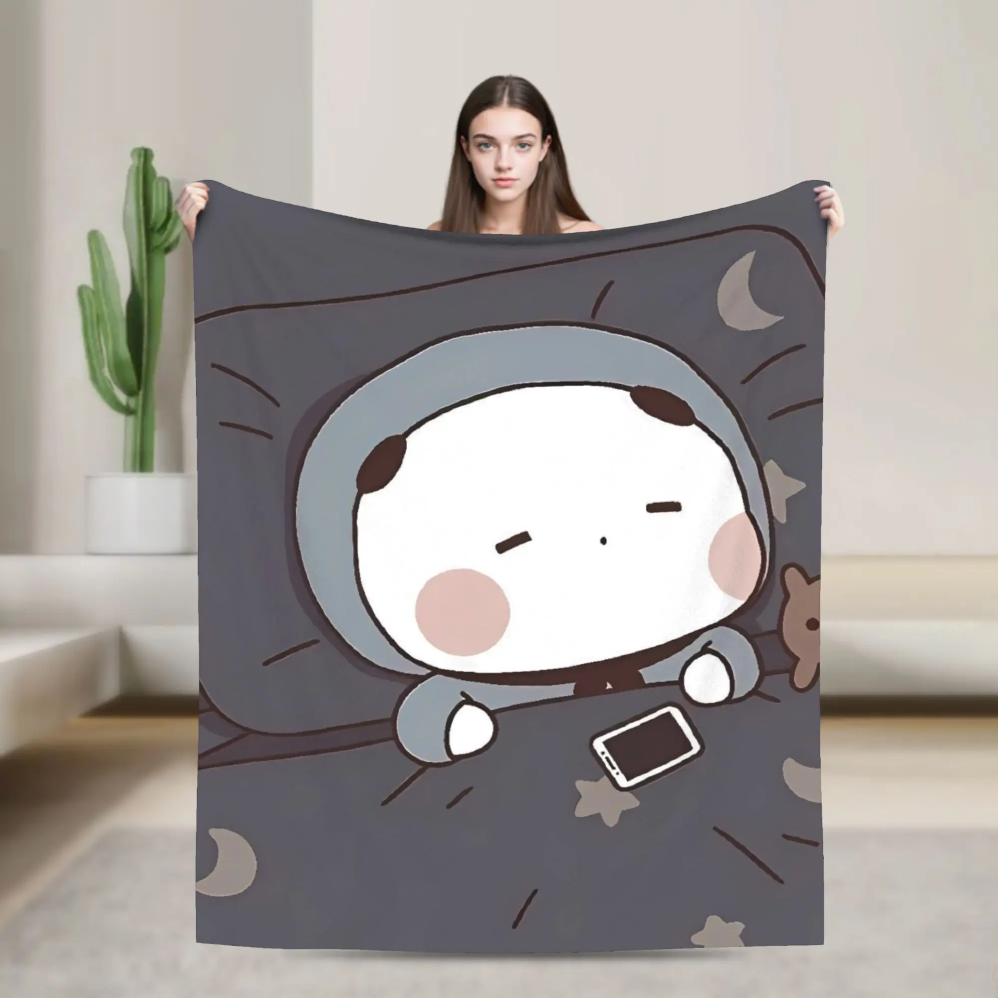 Bubu و Dudu Kawaill الفانيلا البطانيات سوبر الدافئة رمي بطانية لغرفة المعيشة التخييم الجدة المفرش أريكة غطاء سرير