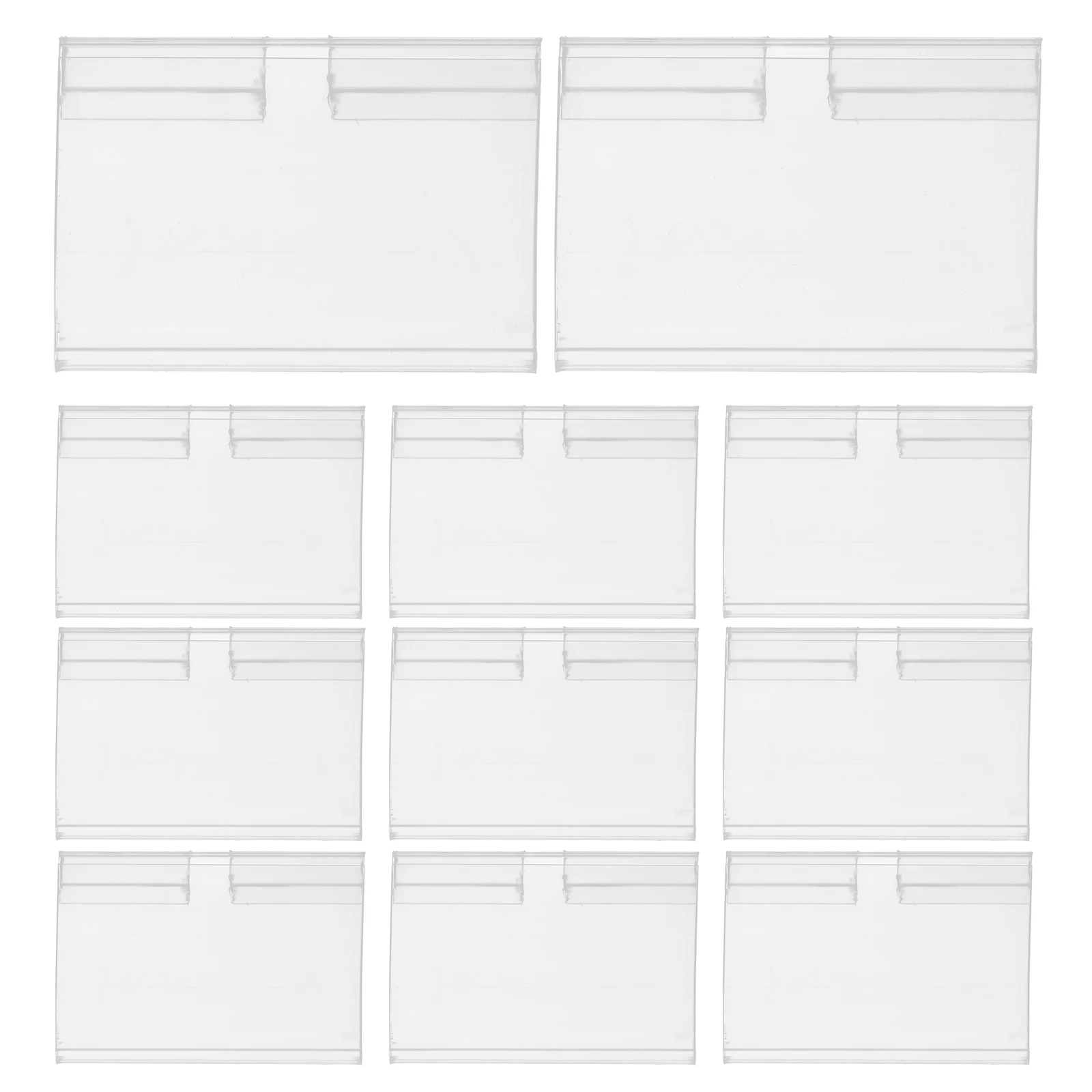 50pcs Price Sign Holder Stand Retail Display Stands Plastic Sign Holders Supermarket Shelf Labels Easy Clip