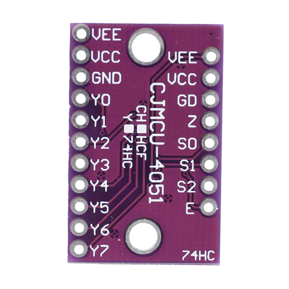 74HC4051 CD4051 Single 8-Channel Analog Multiplexer Selector Module Multiplexers Distributor Resolver for Arduino