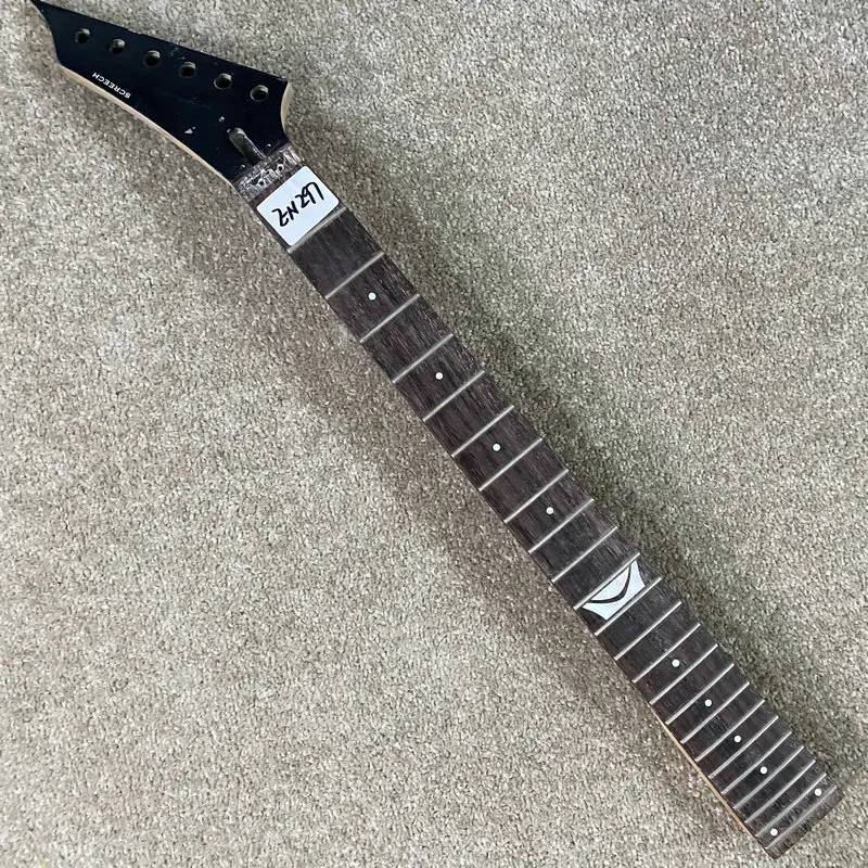 EN297  Right Hand Version Electric Guitar Neck for Floyd Rose Guitar Replace 24 Frets Rosewood with Damages DIY Guitar Parts