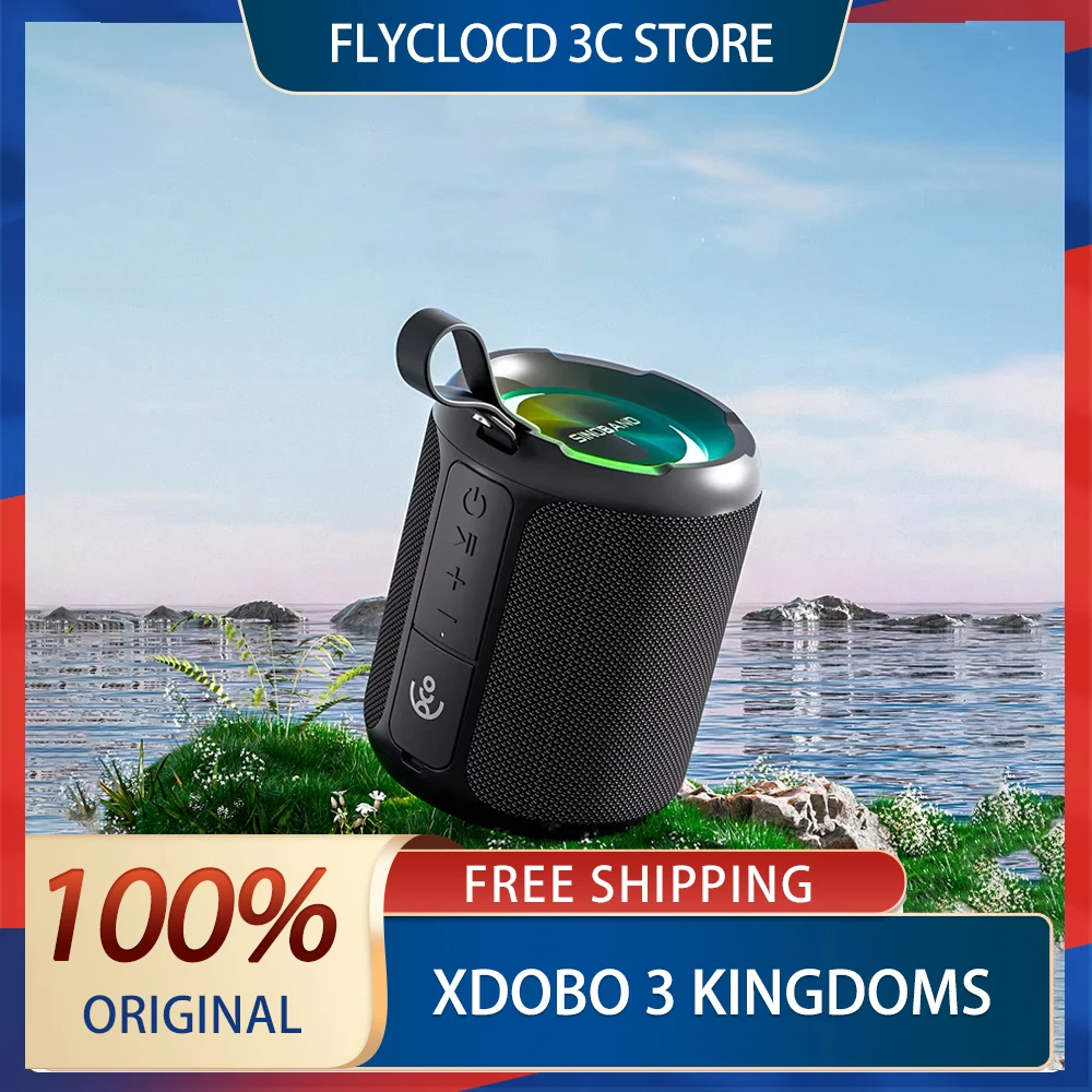 Xdobo 3 Kingdoms Wireless Speakers 40w Bluetooth Subwoofer Waterproof Portable Speaker Tf Card Aux Usb With Led Light Customized