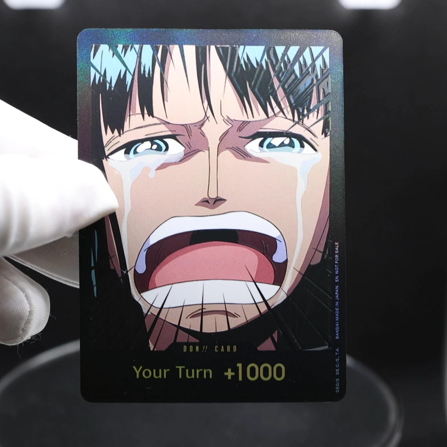 

10pcs/set OPCG English Emotional Luffy Zoro Sanji Robin DON card Holographic 3D Textured One Piece Anime Collectible Cards