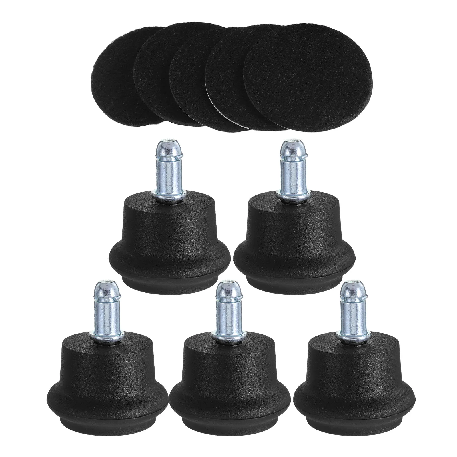 5Pcs Stationary Feet for Office Chair Swivel Chair Stable Conversion in Anti Slip Floor Protection Castor Glide