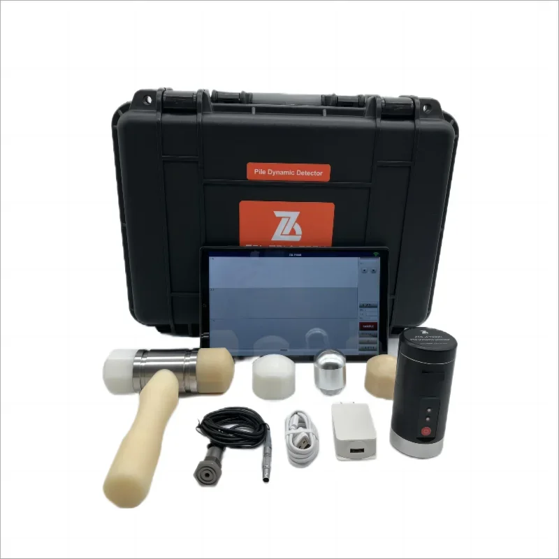 ZBL-P8000 Low Strain Pile Integrity Testing Equipment LCD Screen Display Electronic (Lithium Battery) 1-Year for Concrete Work
