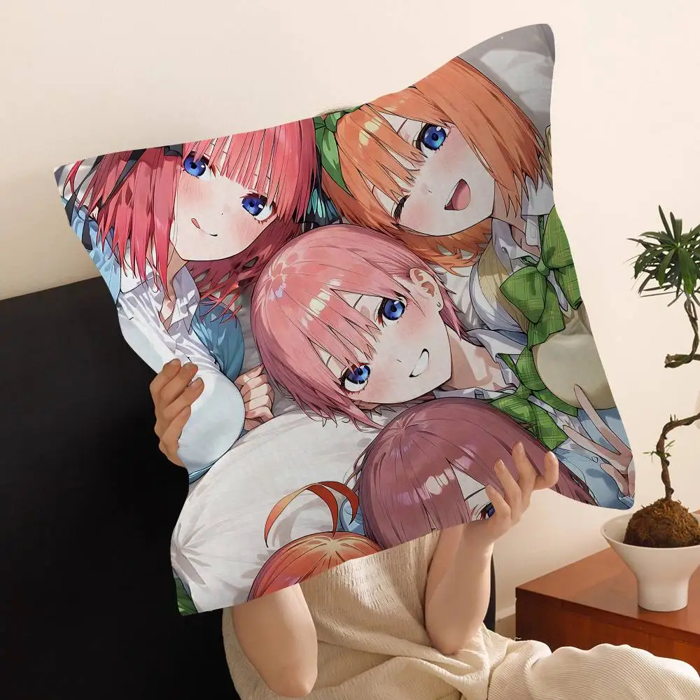 Anime The Quintessential Quintuplets Maple Design Cushion Cover Happy Autumn Harvest decor Holiday Decorati Pillow Cover