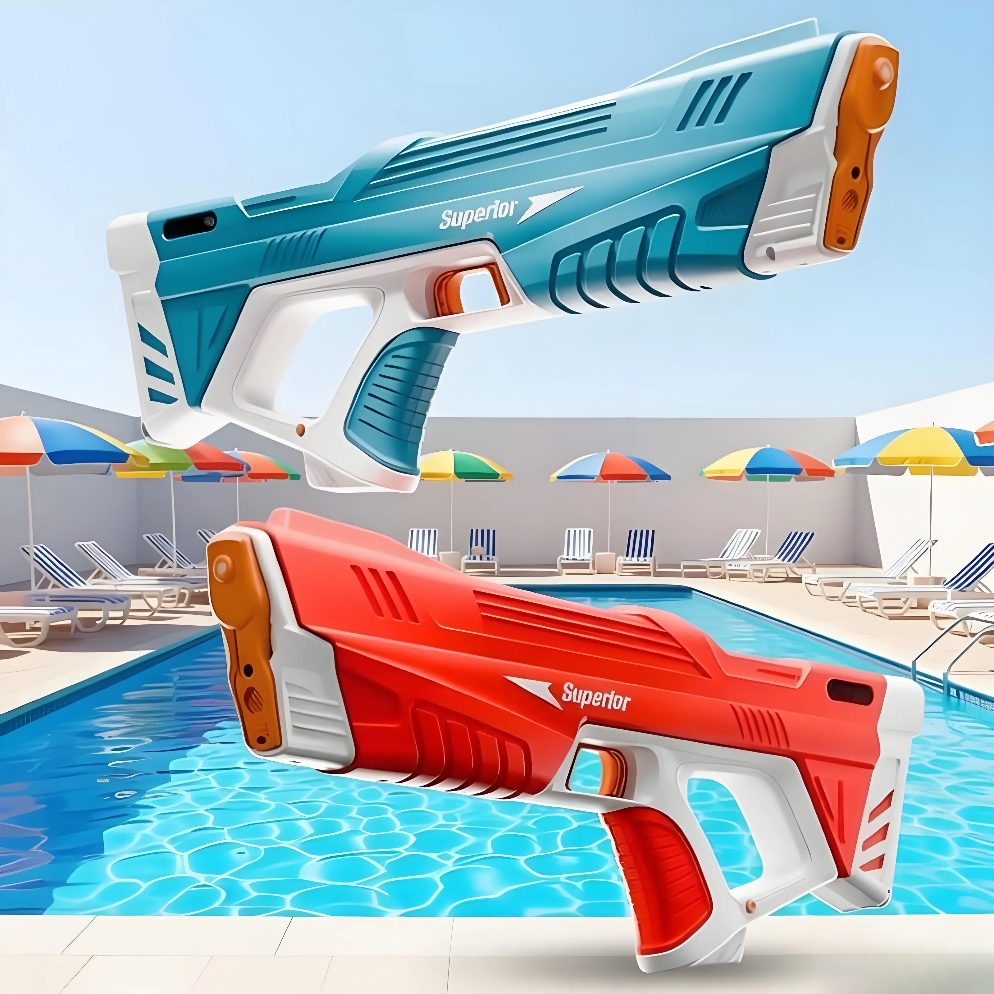 Pistola de agua eléctrica automática para adultos, pistolas de agua con absorción de agua, juguete para niños, juegos de disparos al aire libre de verano, pistolas de agua de juguete