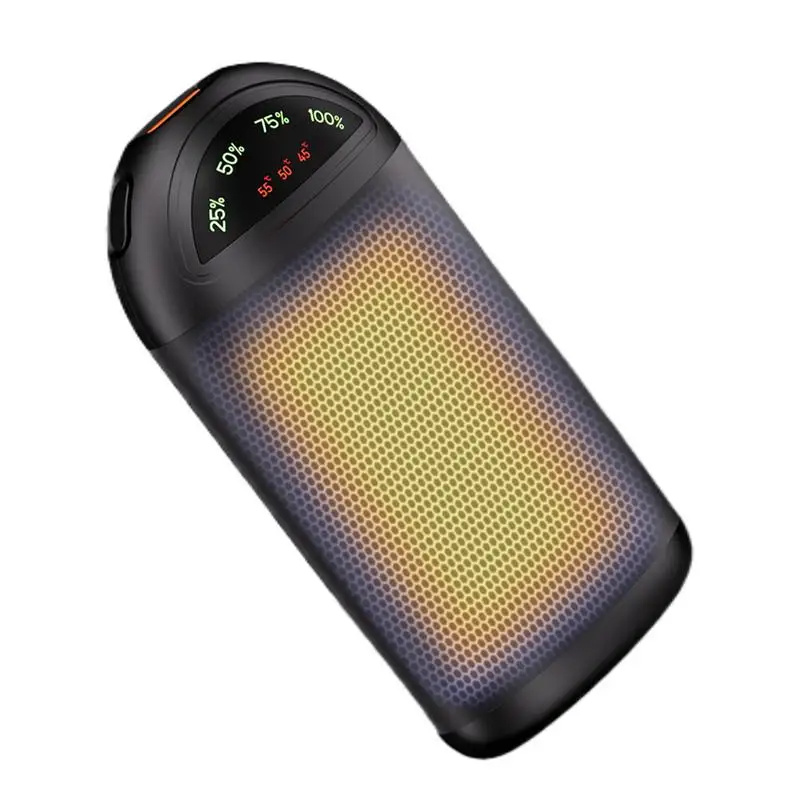 

Перезаряжаемая грелка для рук, карманная двусторонняя грелка для рук с подогревом, функция быстрой зарядки, портативный обогреватель для рыбалки, пешего туризма