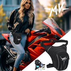 For MV Agusta 675 800 Brutale 800 1000 Turismo Veloce RC Motorcycle Waterproof Drop Waist Leg Bag Thigh Belt Hip Bum Military