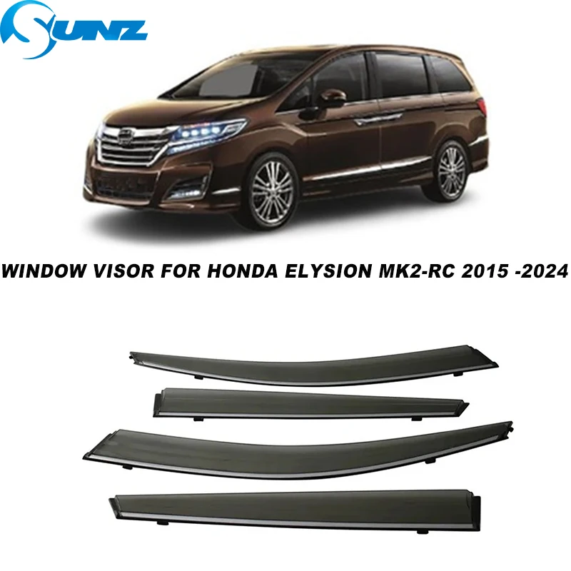 Side Window Deflectors For Honda Elysion MK2-RC 2015 2016 2017 2018 2019 2020 2021 2022 2023 2024 Window Visors Weathershield