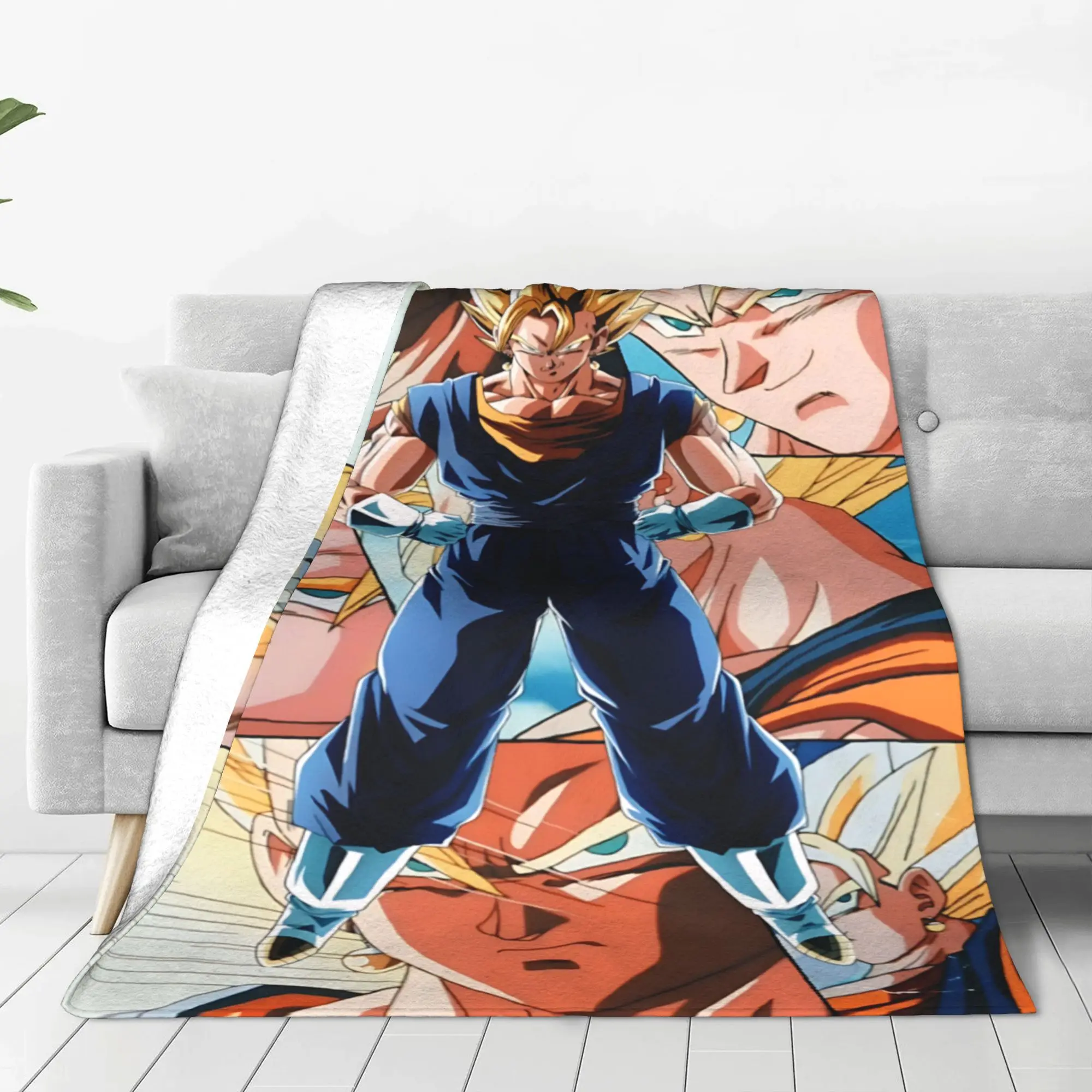 1PC home Cutecore Son Goku Anime Dragon Balls Blanket Super Cosy Plush Home Living Room Sofa halloween