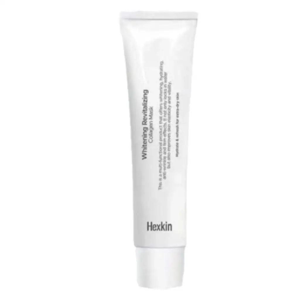 تبييض تنشيط قناع الكولاجين الكولاجين ضخ أنبوب أبيض صغير فيلم لينة ترطيب عميق غير دهني العناية بالبشرة #6