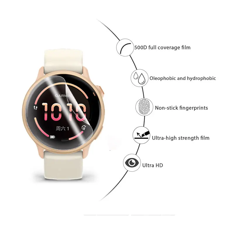 Soft Screen Protector For Garmin Vivoactive 6 5 Smartwatch Anti-scratch Hydrogel TPU Film For Garmin Vivoactive 5/Vivoactive 6