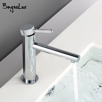 Polished chrome Basin Faucet Single Hole Single Handle Hot Cold Mixer Knurled Sink Tap Vanity Water Tapware Bathroom Faucet